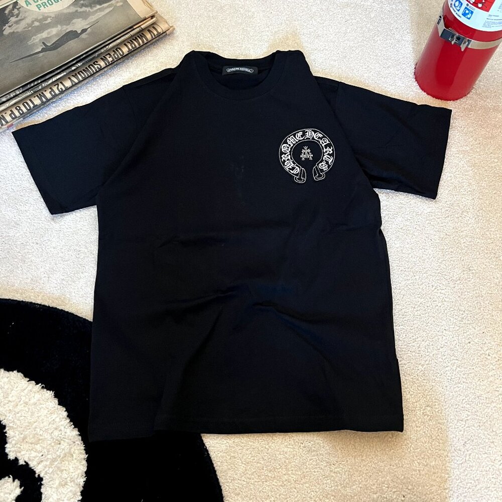 Chrome hearts Black T shirt with 3D metal details